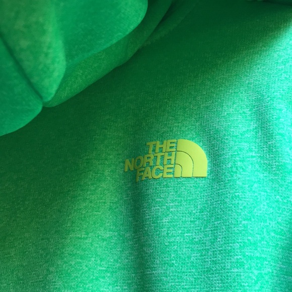 Like new condition, neon North Face hoodie - Picture 4 of 6